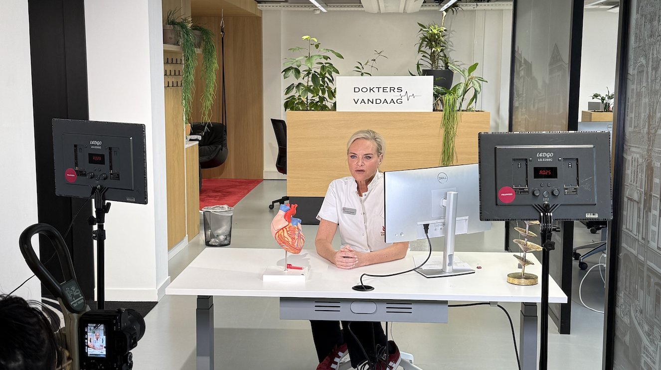 Opname in DoktersVandaag studio